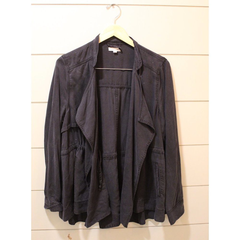 Black Layered Trench Coat/Jacket